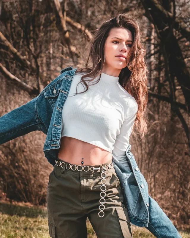Cropped Denim Jacket
